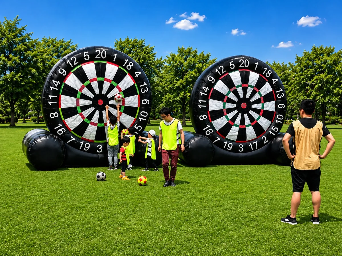 Gioco gonfiabile calcio-freccette — immagine di presentazione